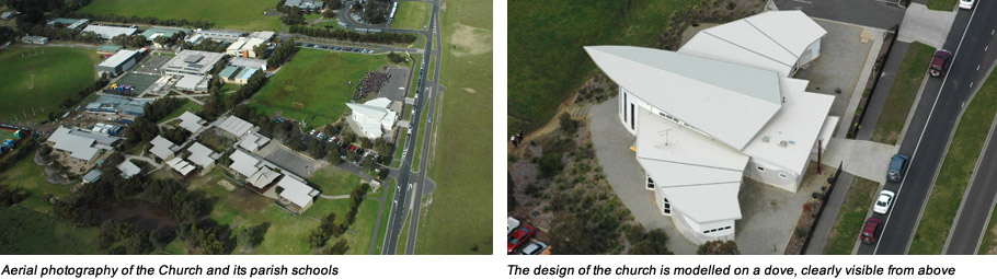 Aerial photography of St Thomas Church